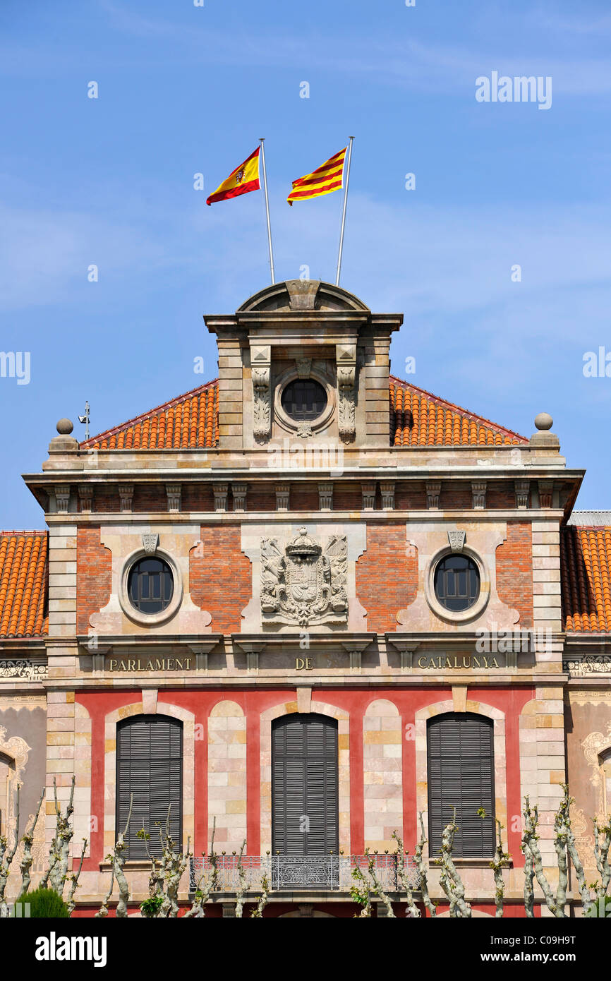 Parlament de Catalunya, das katalanische Parlament, Parc De La Ciutadella, Barcelona, Katalonien, Spanien, Europa Stockfoto