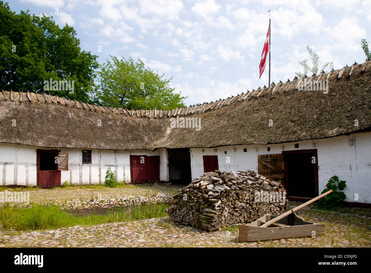 Alter Bauernhof Funen Dorf Freilichtmuseum Odense Danemark Europa Stockfotografie Alamy
