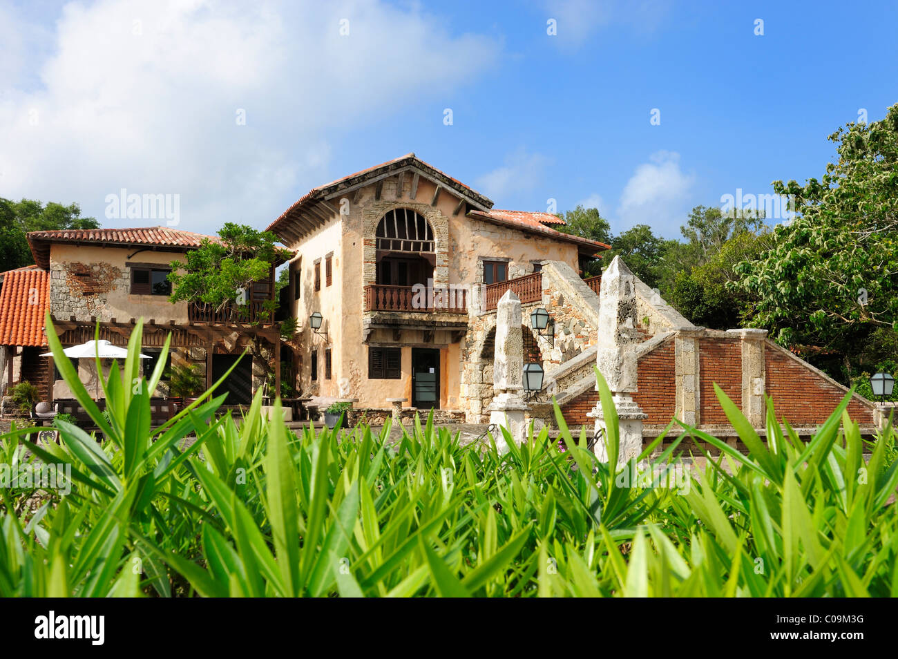 Künstlerdorf Altos de Chavon, Dominikanische Republik, Karibik Stockfoto