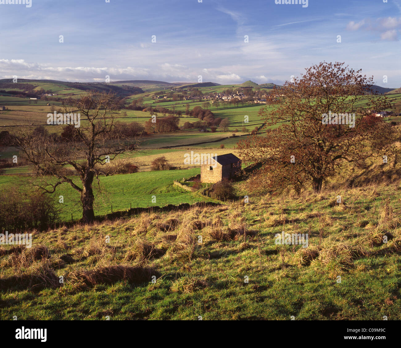 Über den Verteiler Longnor Stockfoto