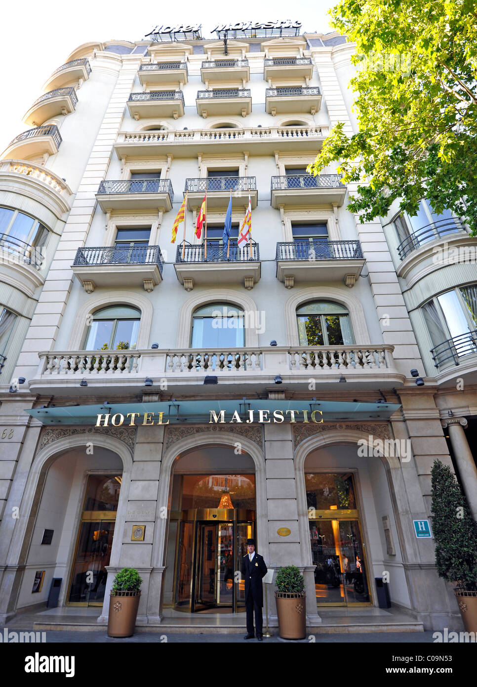 Hotel Majestic, Passeig de Gracia Boulevard, Barcelona, Katalonien, Spanien, Europa Stockfoto