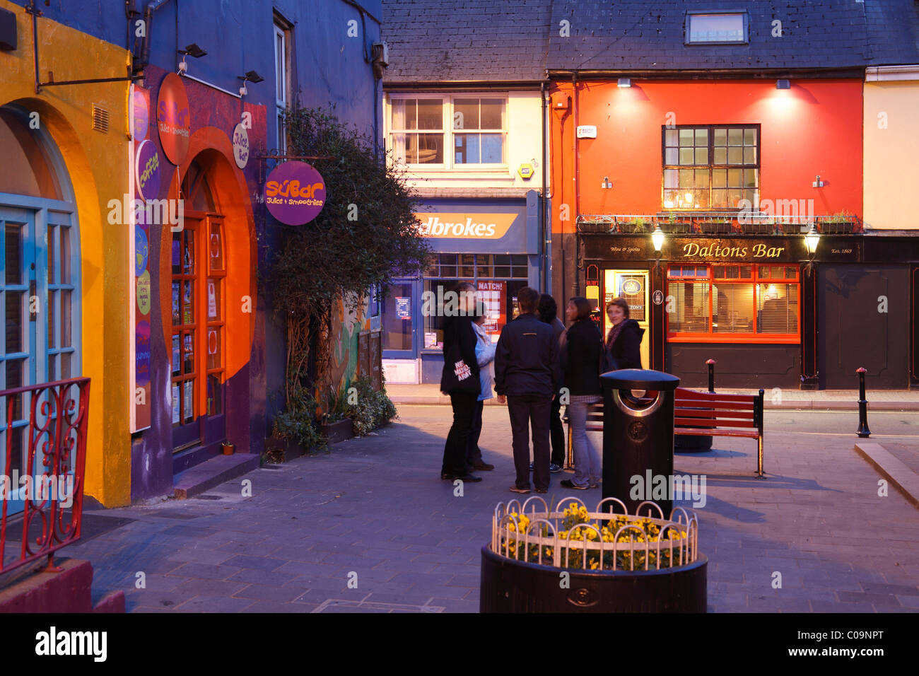 Abend in der Mitte von Kinsale, County Cork, Irland, britische Inseln, Europa Stockfoto