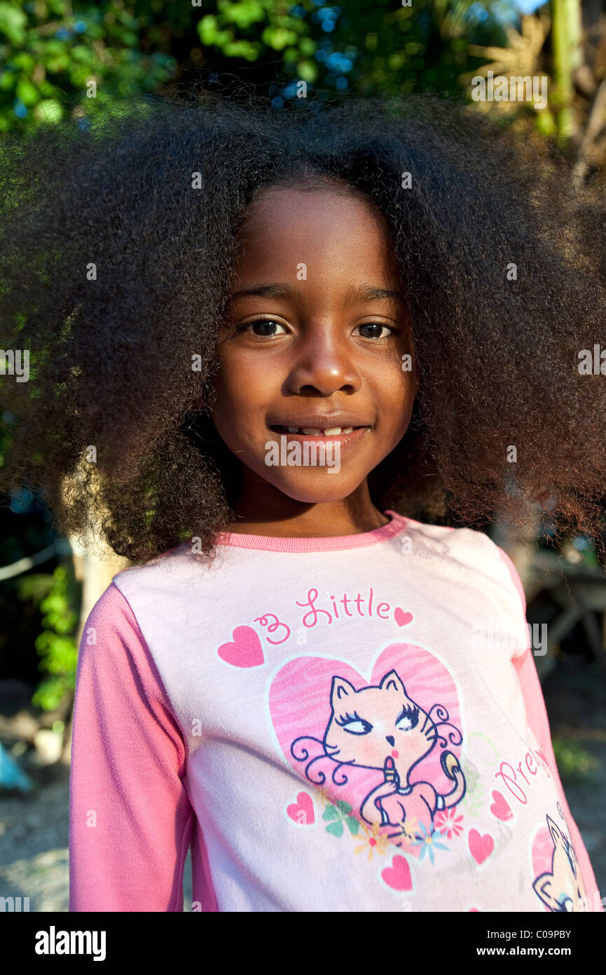 Junge Mädchen, Bayahibe, Dominikanische Republik Stockfoto