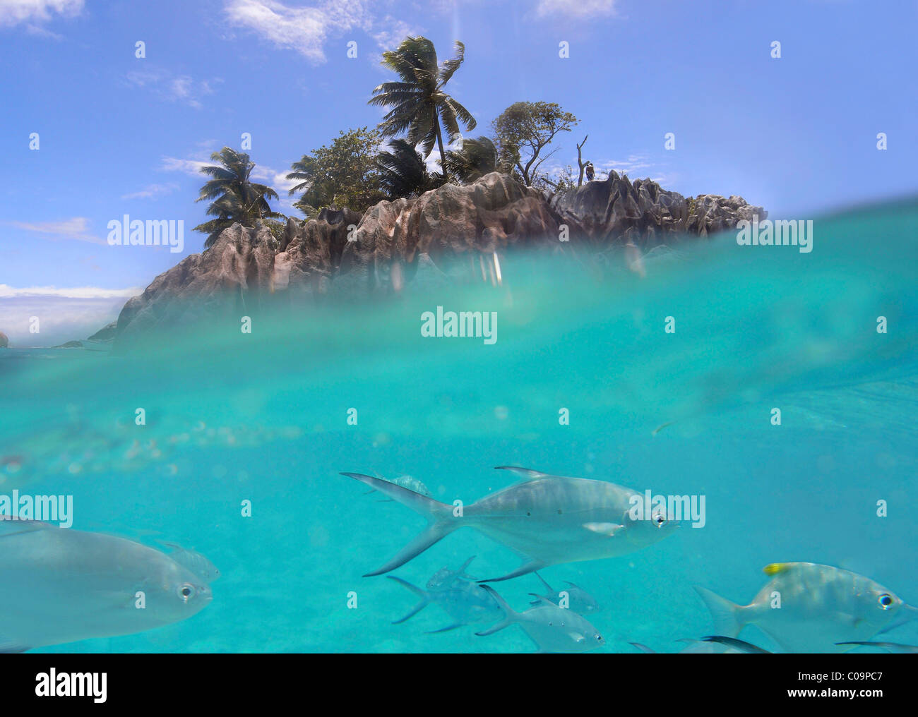 St. Pierre in der Nähe von Praslin, die Inner Islands, Seychellen, Afrika Stockfoto