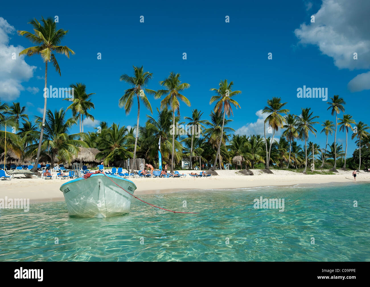 Strand von Bayahibe, Dominikanische Republik Stockfoto
