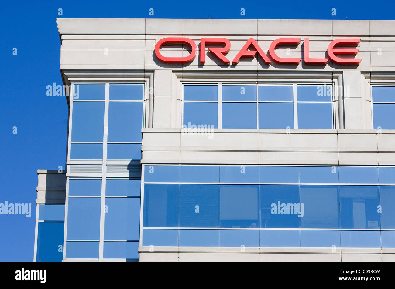 Ein Oracle-Bürogebäude-Komplex. Stockfoto