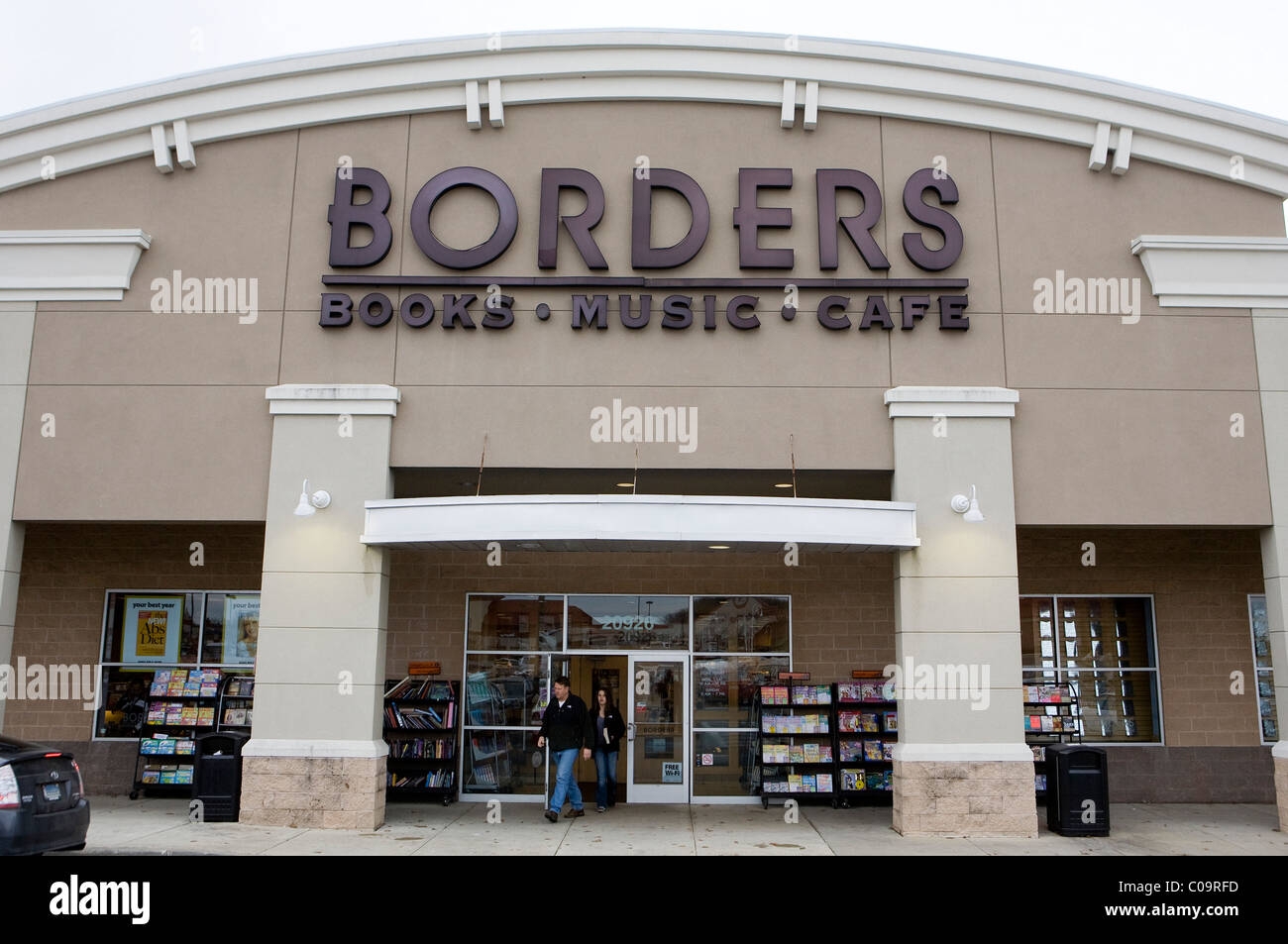 Eine Buchhandlung, Grenzen. Stockfoto