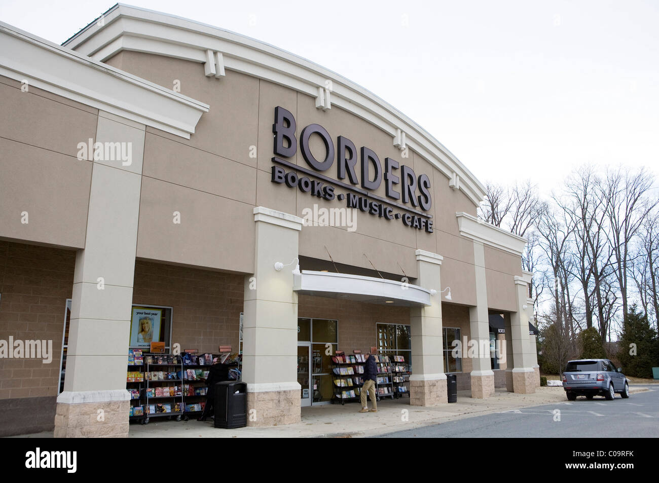 Eine Buchhandlung, Grenzen. Stockfoto