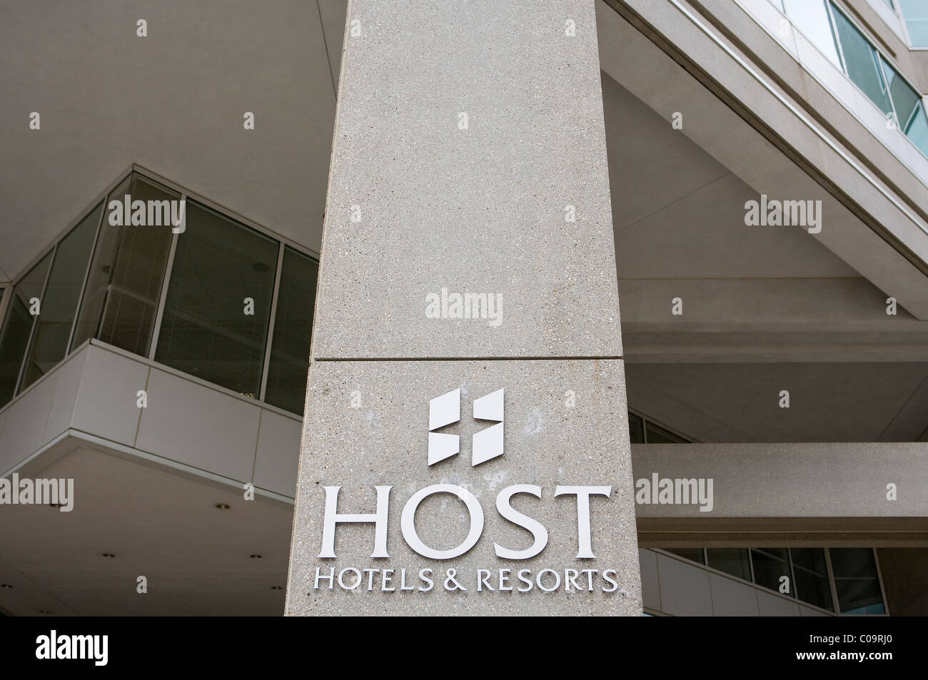 Das Hauptquartier der Host Hotels & Resorts. Stockfoto