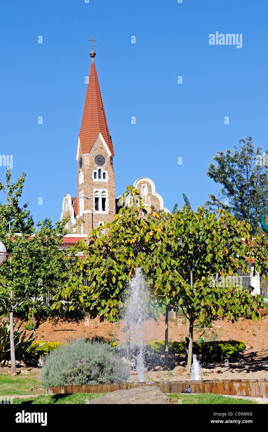 Zoo Park vor Christ Church, historischen Zentrum der Hauptstadt Windhoek, Namibia, Afrika Stockfoto