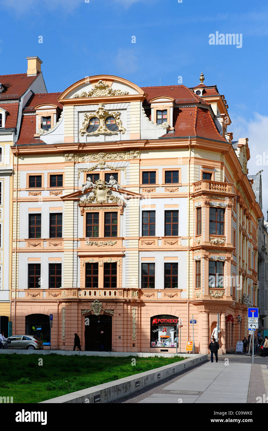 Romanus Haus, Katharinenstrasse, Catherine Street, Leipzig, Sachsen, Deutschland, Europa Stockfoto
