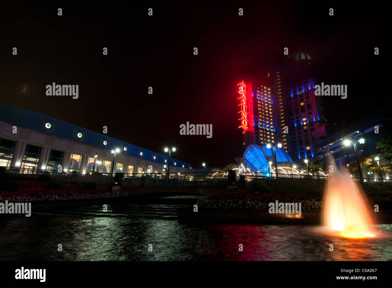 Nacht im Casino Niagara in Niagara Falls Ontario Stockfoto