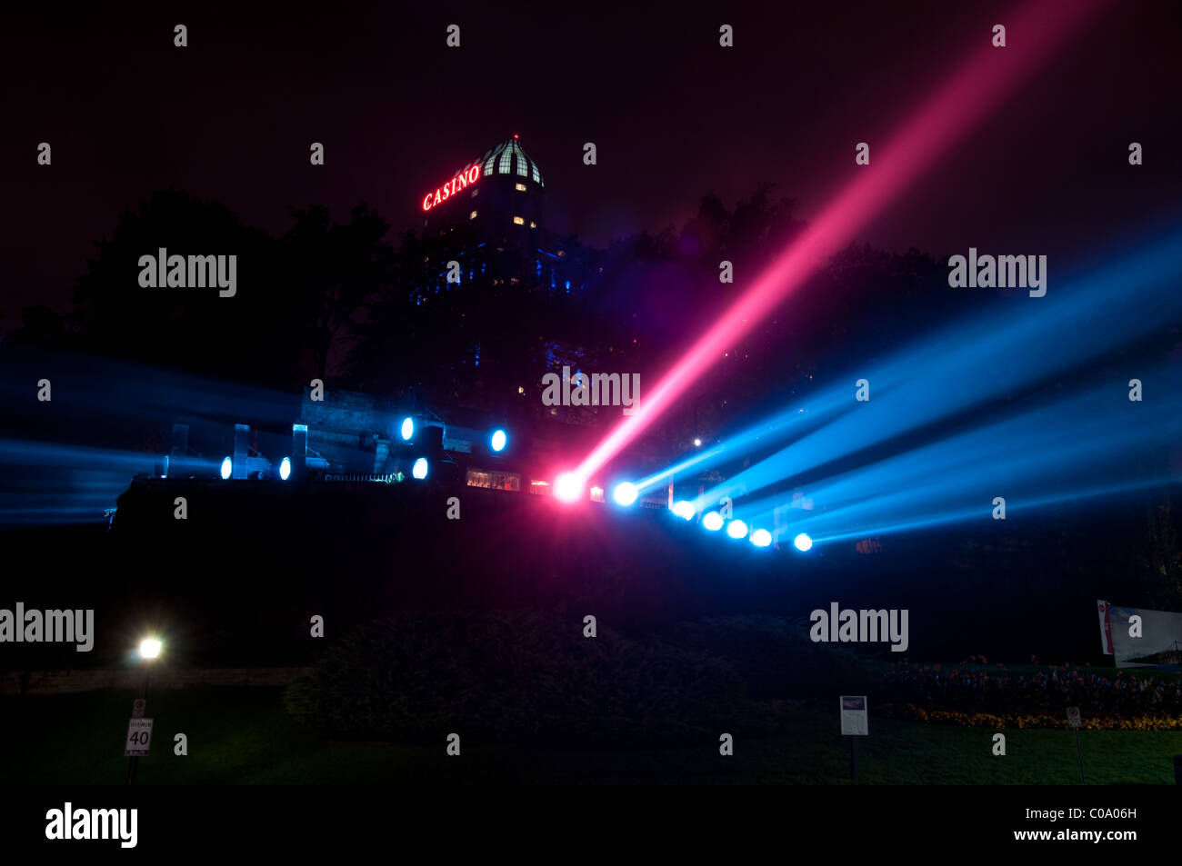 Nacht im Casino Niagara in Niagara Falls Ontario Stockfoto