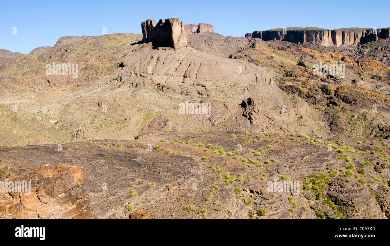 Trekking in der Jebel Sahro Region, Marokko Stockfoto