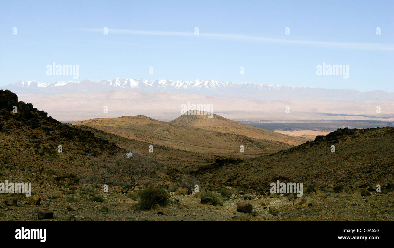 Trekking in der Jebel Sahro Region, Marokko Stockfoto