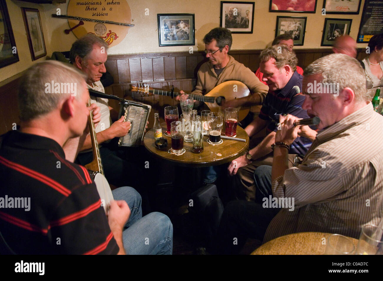 Traditionelle irische Musik Sitzung Stockfoto