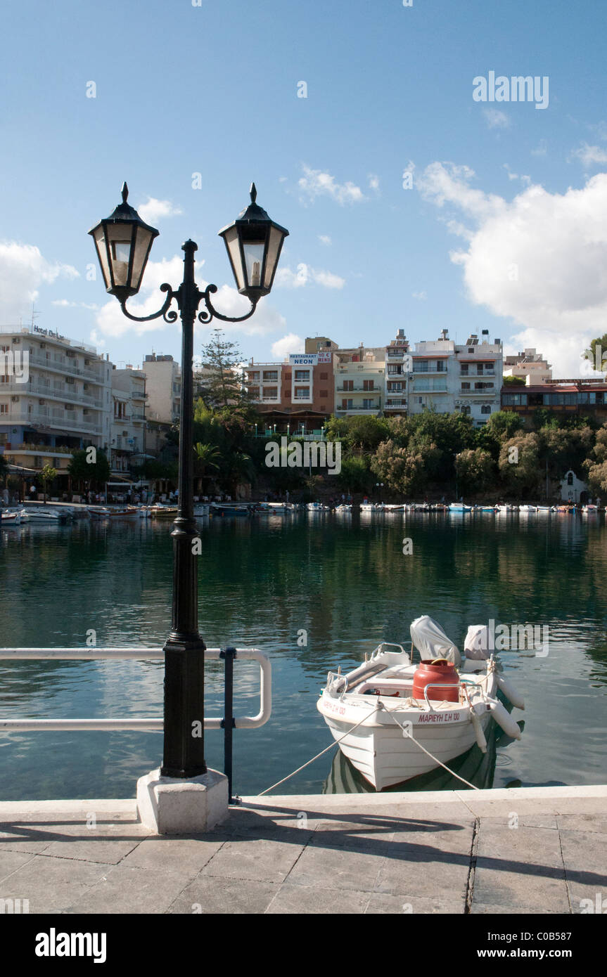 Überlieferung See, Überlieferung See, Agios Nikolaos, Crete No1 Stockfoto