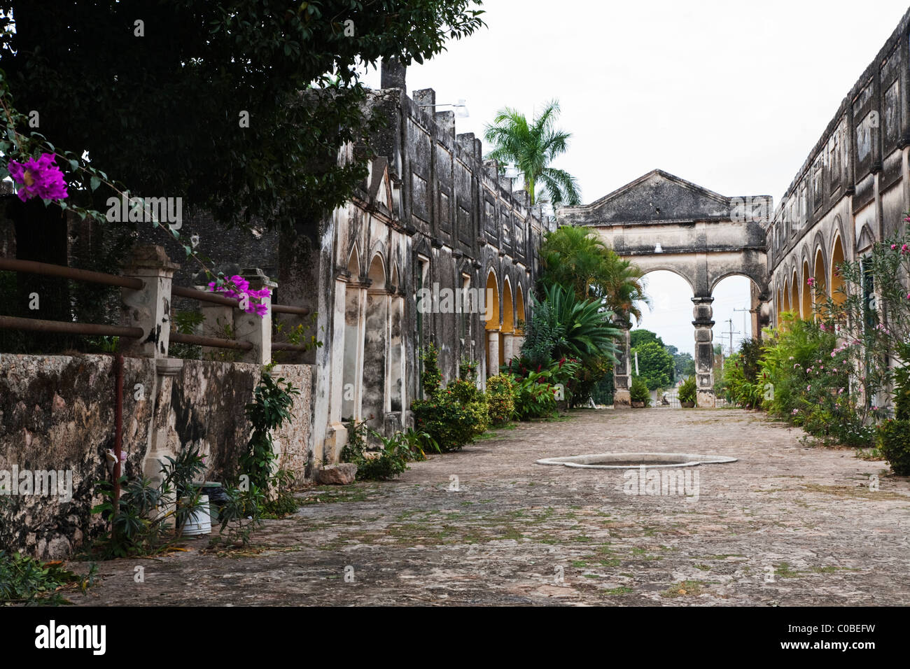17. Jahrhundert Henequen Hacienda Yaxcopoil in der Nähe von Merida, Yucatan, Mexiko Stockfoto