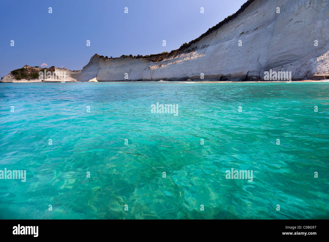 Schöne Meer von Korfu (Griechenland) Stockfoto