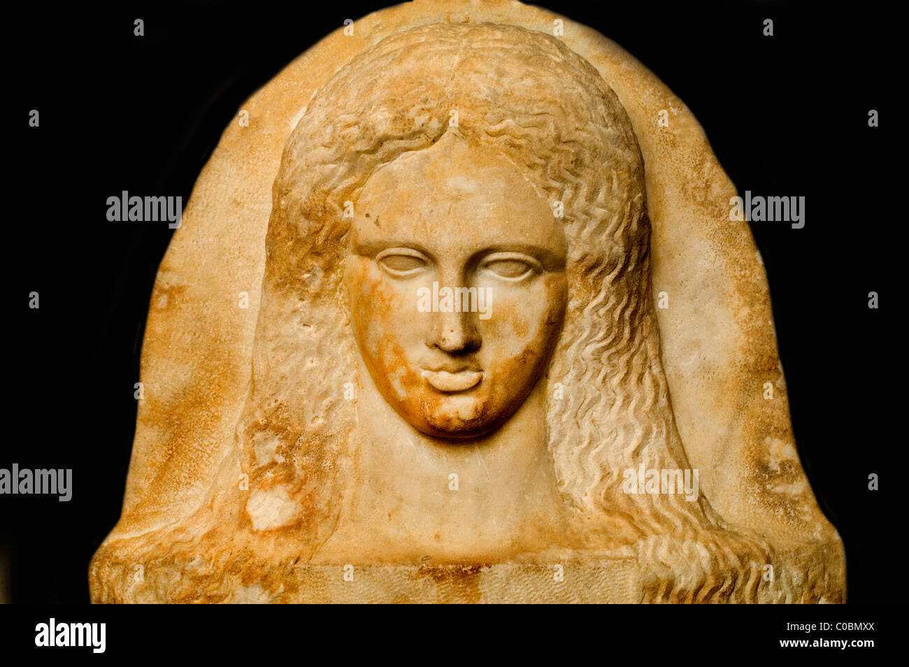 Phönizische Königreich Phoenicia Sidon Reifen Byblos Maske 900-600 v. Chr. museum Stockfoto