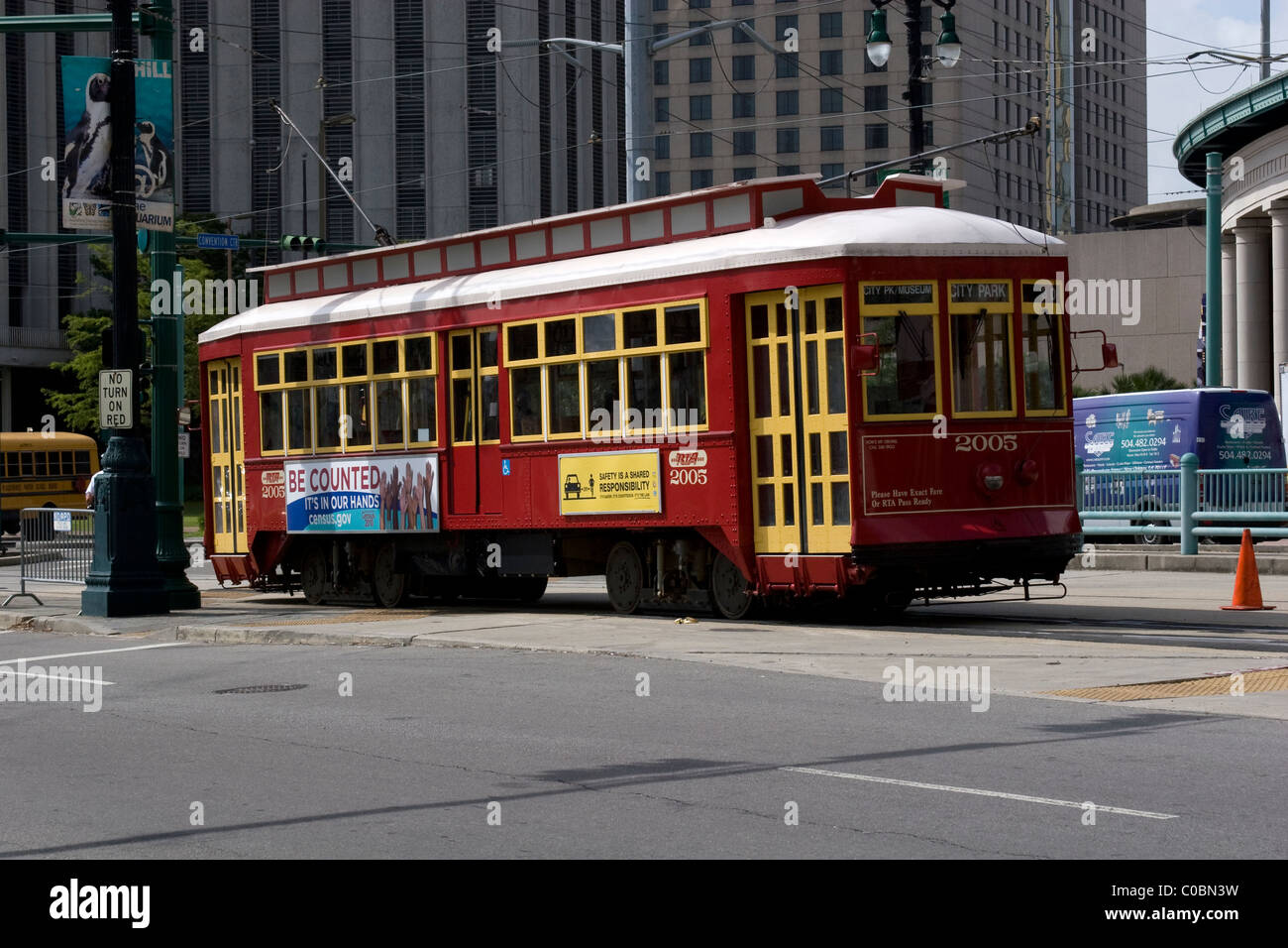 Strassenbahn in New Orleans Stockfoto