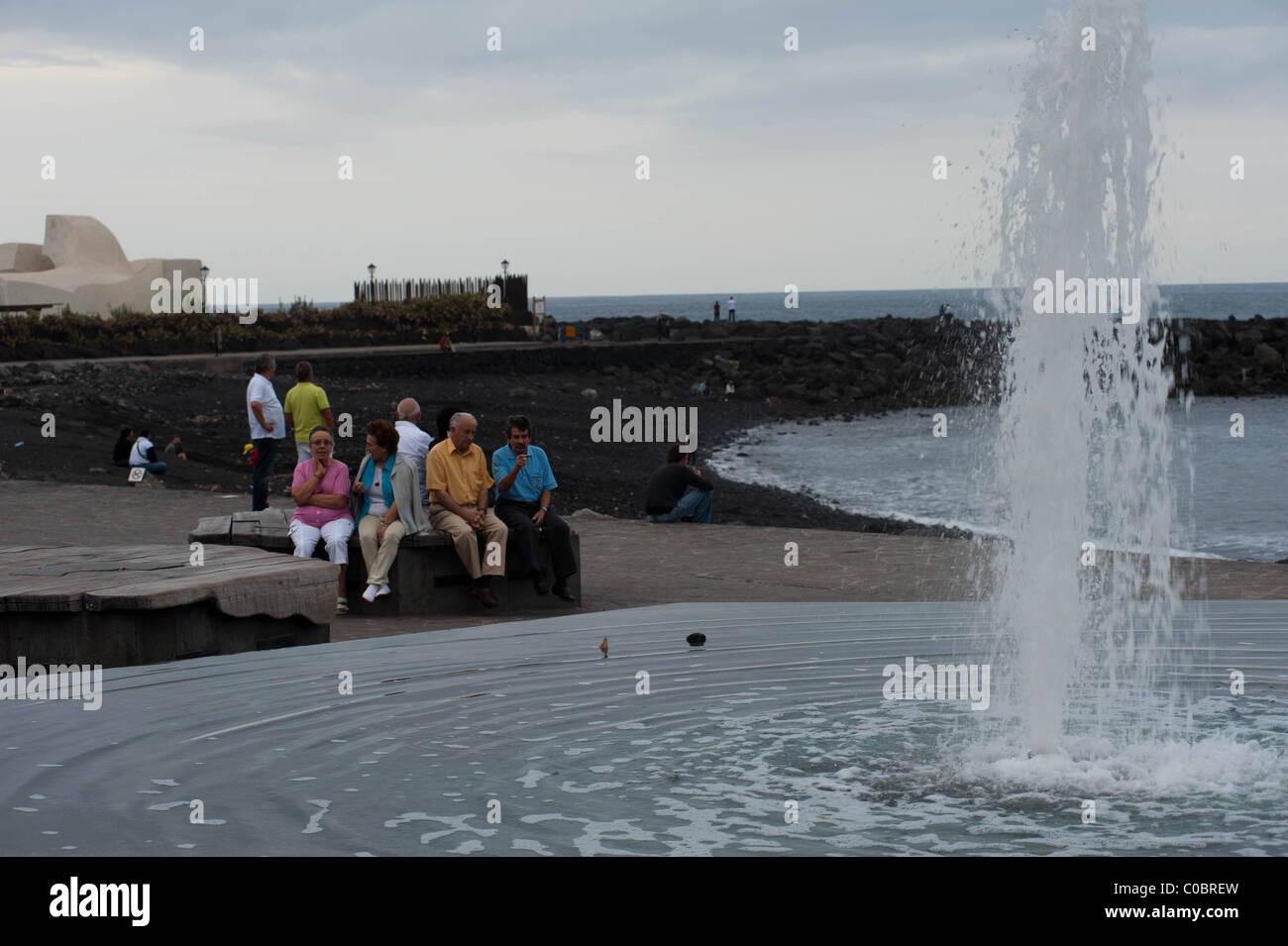 Puerto De La Cruz-Teneriffa-Kanarische Inseln Stockfoto