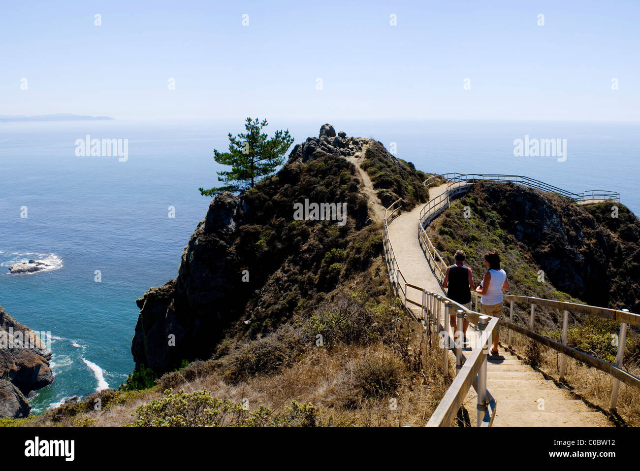 Muir Beach Overlook, Golden Gate National Recreation Area. Marin County, Kalifornien, USA. Stockfoto