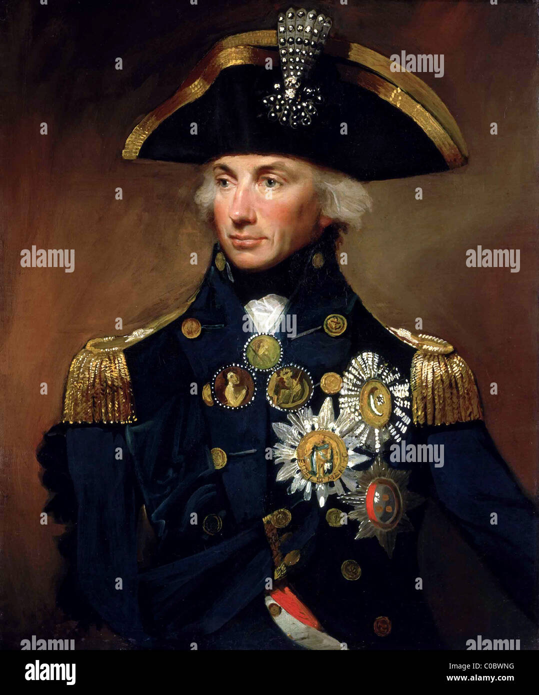 Nelson, Horatio Nelson, Konteradmiral Sir Horatio Nelson, 1758-1805. Stockfoto
