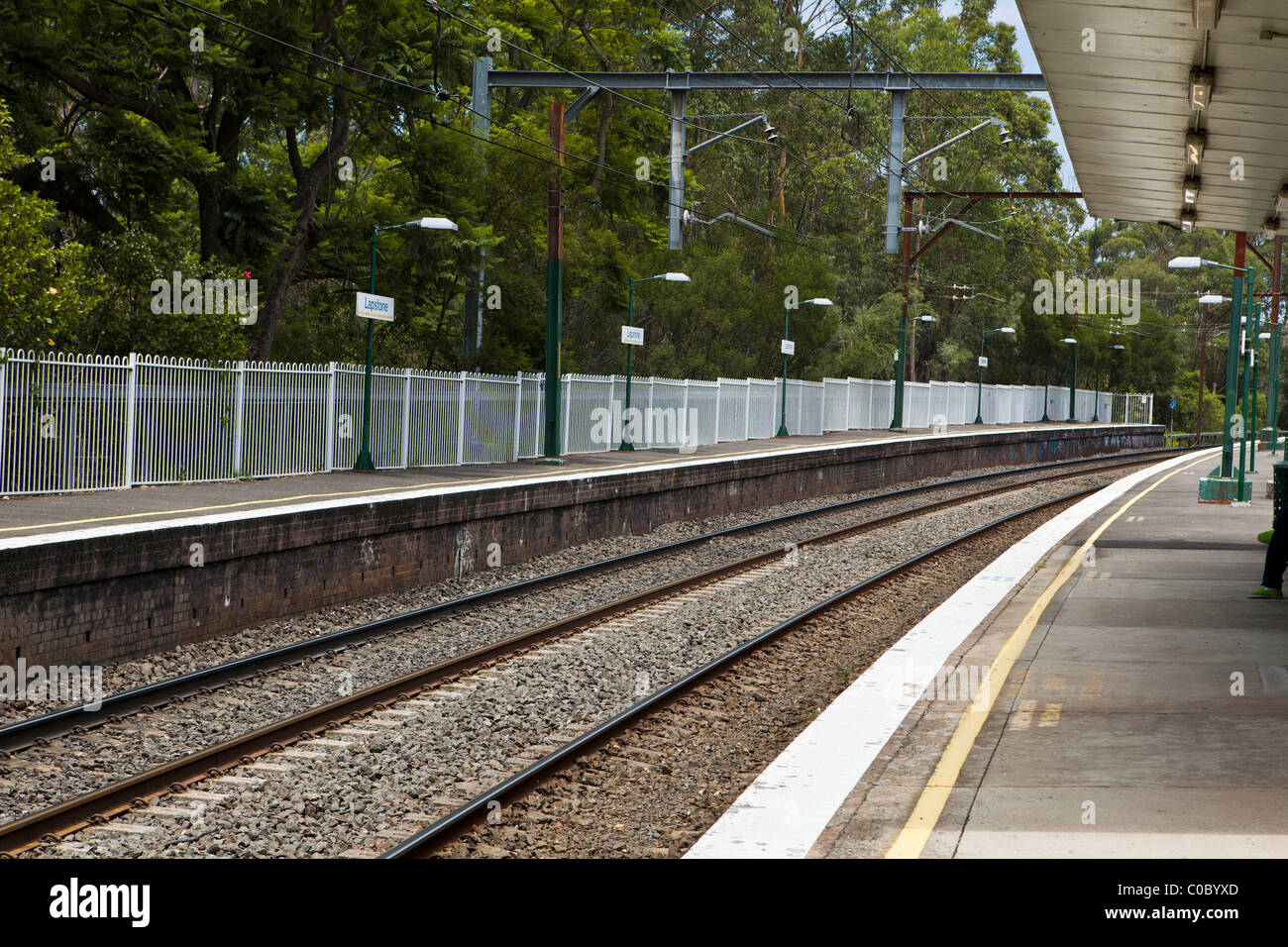 Lapstone Bahnhof in New South Wales Australien Stockfoto