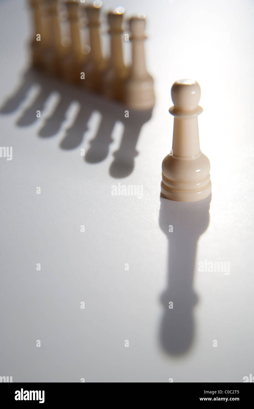 Rang eines Schach Schachfiguren Stockfoto