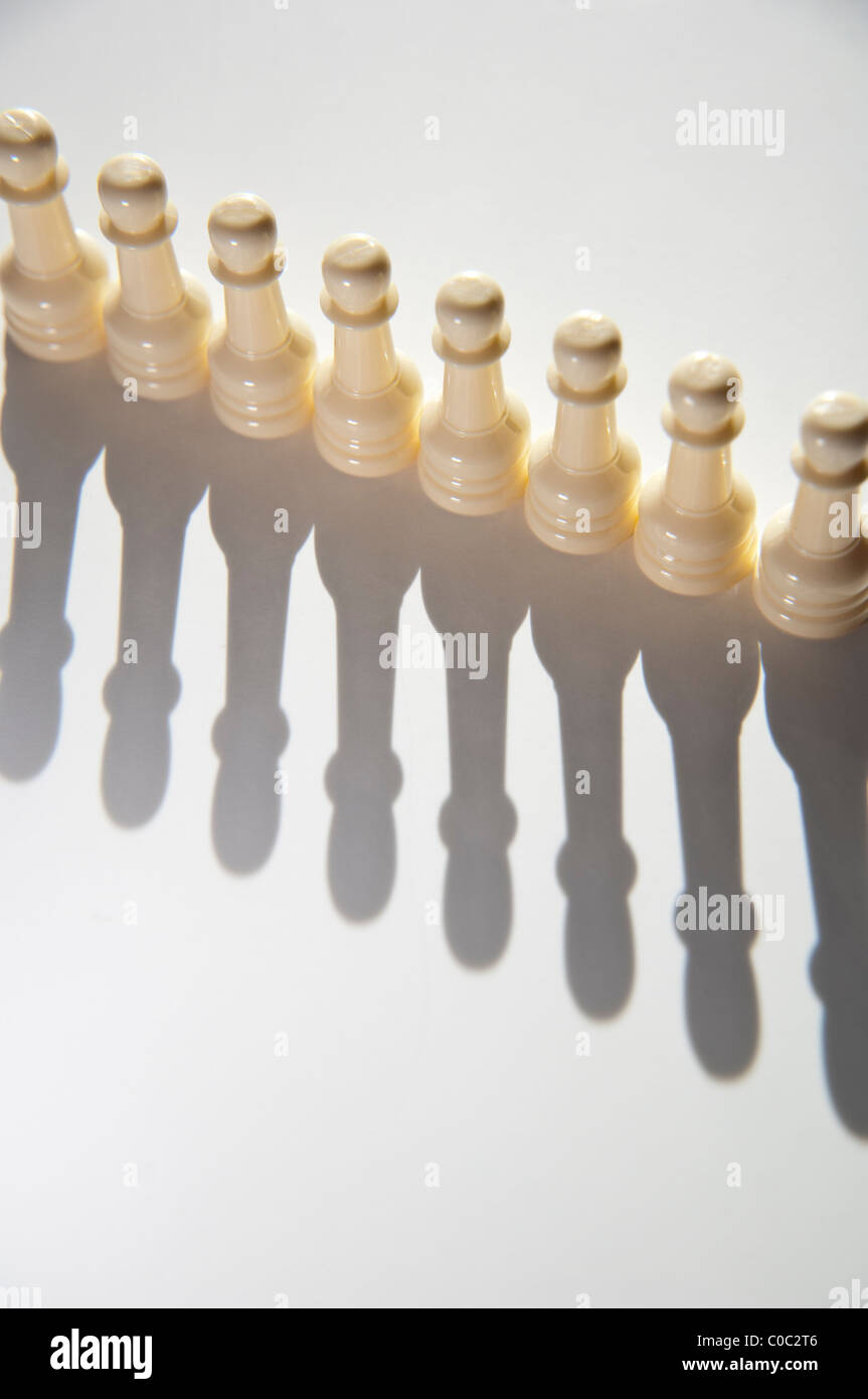 Rang eines Schach Schachfiguren Stockfoto
