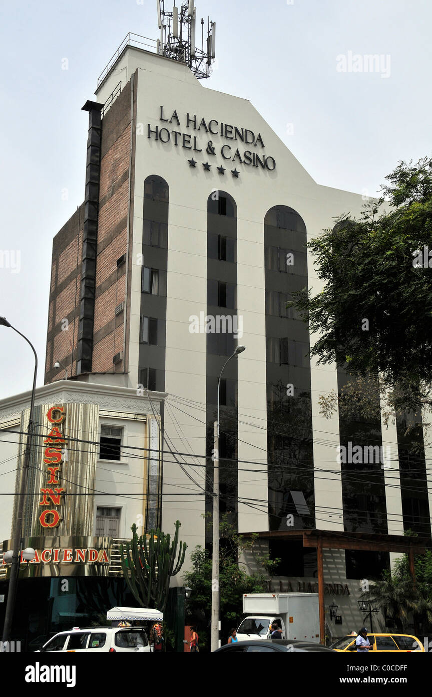 La Hacienda Hotel und Casino, Miraflores, Lima, Peru, Südamerika Stockfoto