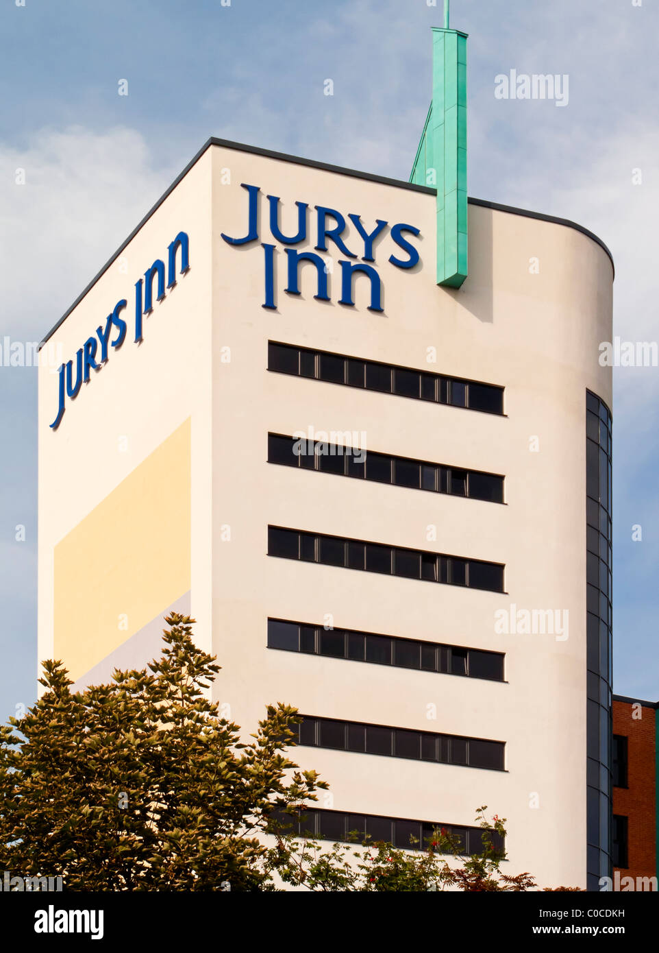 Jurys Inn Hotel in Derby im Jahr 2009 eröffnet und Teil einer Kette in Irland gegründet und jetzt im Besitz von Quinlan Private Venture Capital Stockfoto