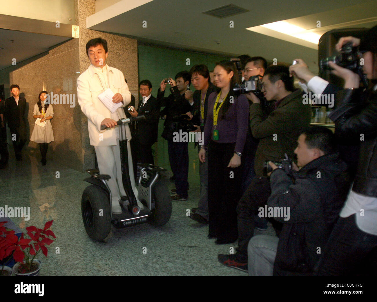 Jackie Chan Presse Konferenz zu präsentieren waren von der bevorstehenden Olympischen Spiele Peking Peking - 07.04.08 ** nicht Stockfoto