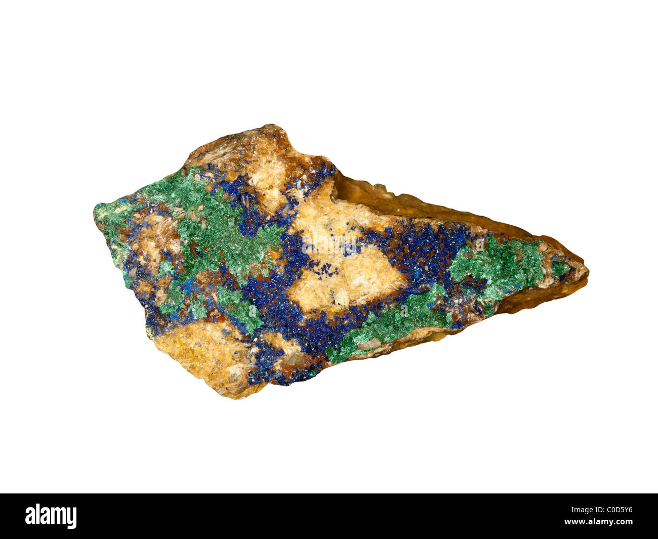 Azurit und Malachit Mineralien Nordafrika Stockfoto