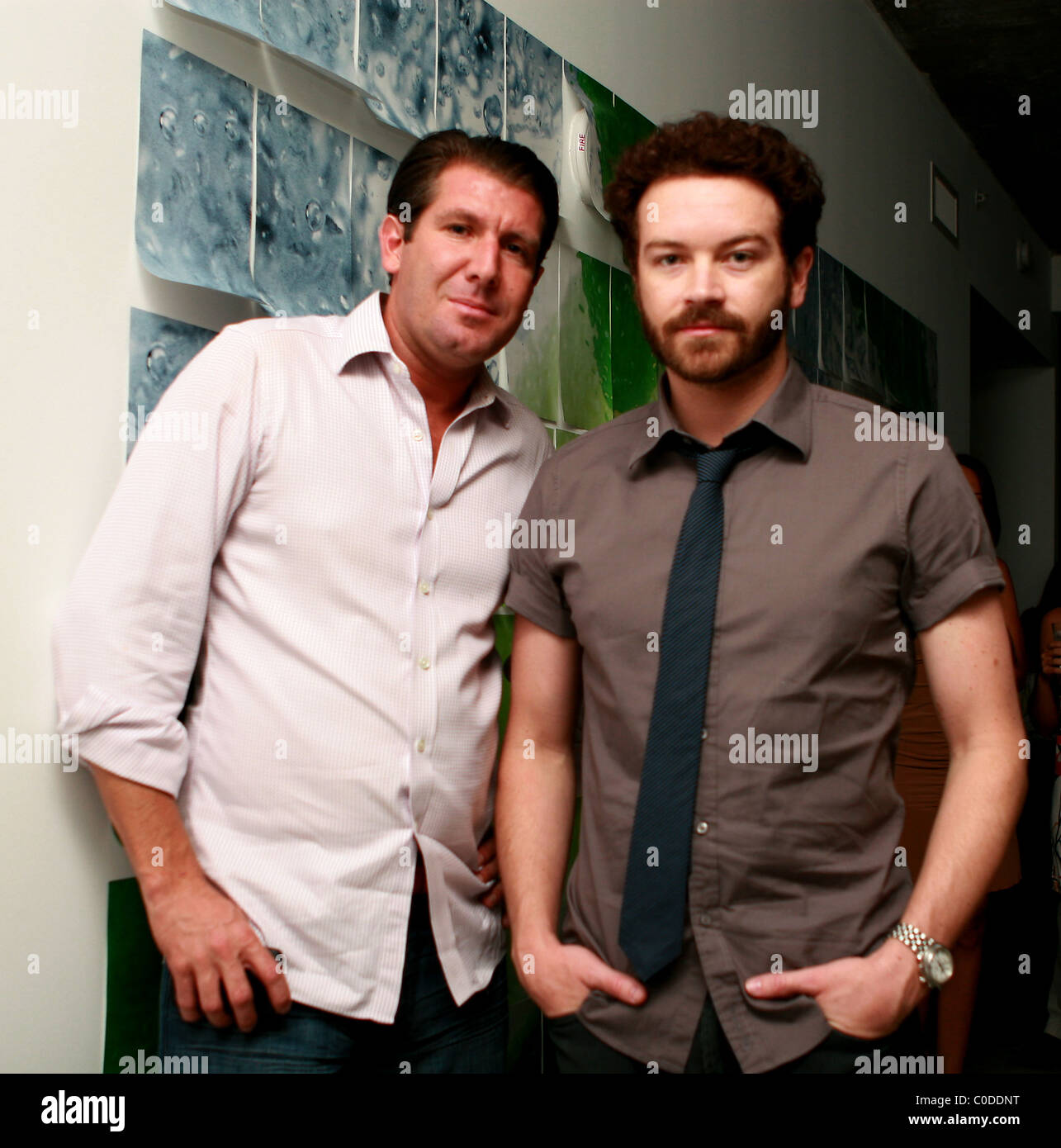 Michael Capponi und Danny Masterson in der Bacardi Mojito private Party in Penthouse 2 Midtown Miami Design District Stockfoto