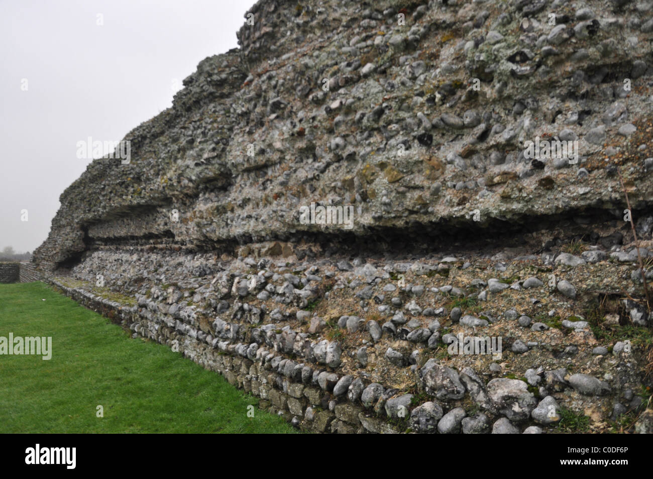 Römisches Kastell Richborough Kent England UK der Ort waren die Römer zuerst landete in england Stockfoto