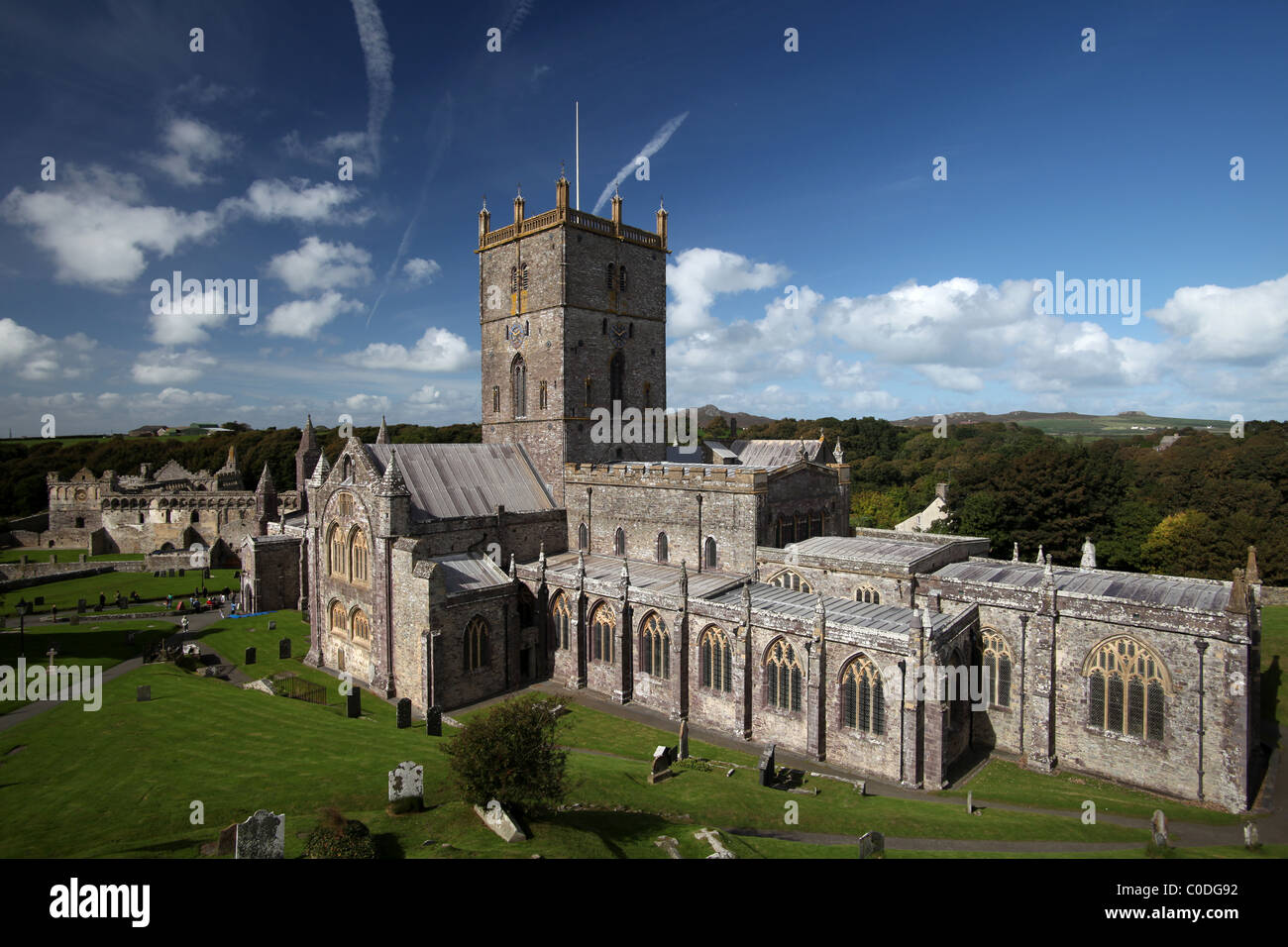 Kathedrale von St. Davids Stockfoto