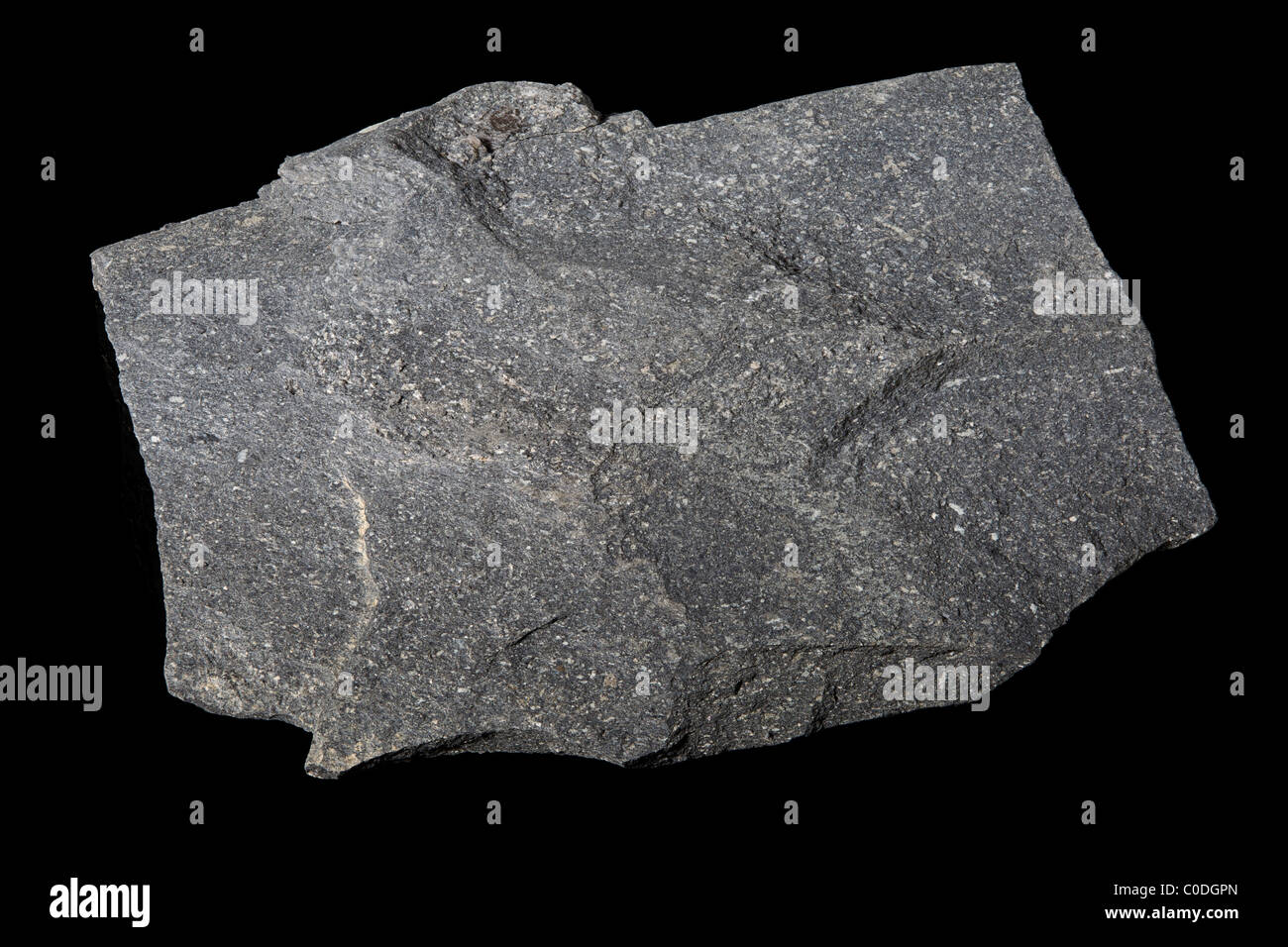 Ölschiefer-Probe Stockfoto