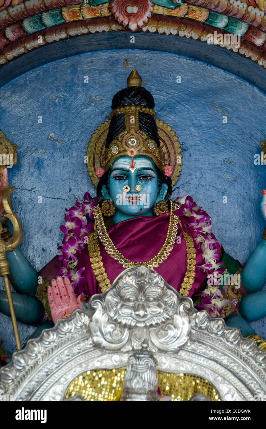 Asia, Singapur (Sanskrit für Löwenstadt). Chinatown-Bereich. Ältesten Hindu-Tempel in Singapur, Sri Mariamman Temple Stockfoto