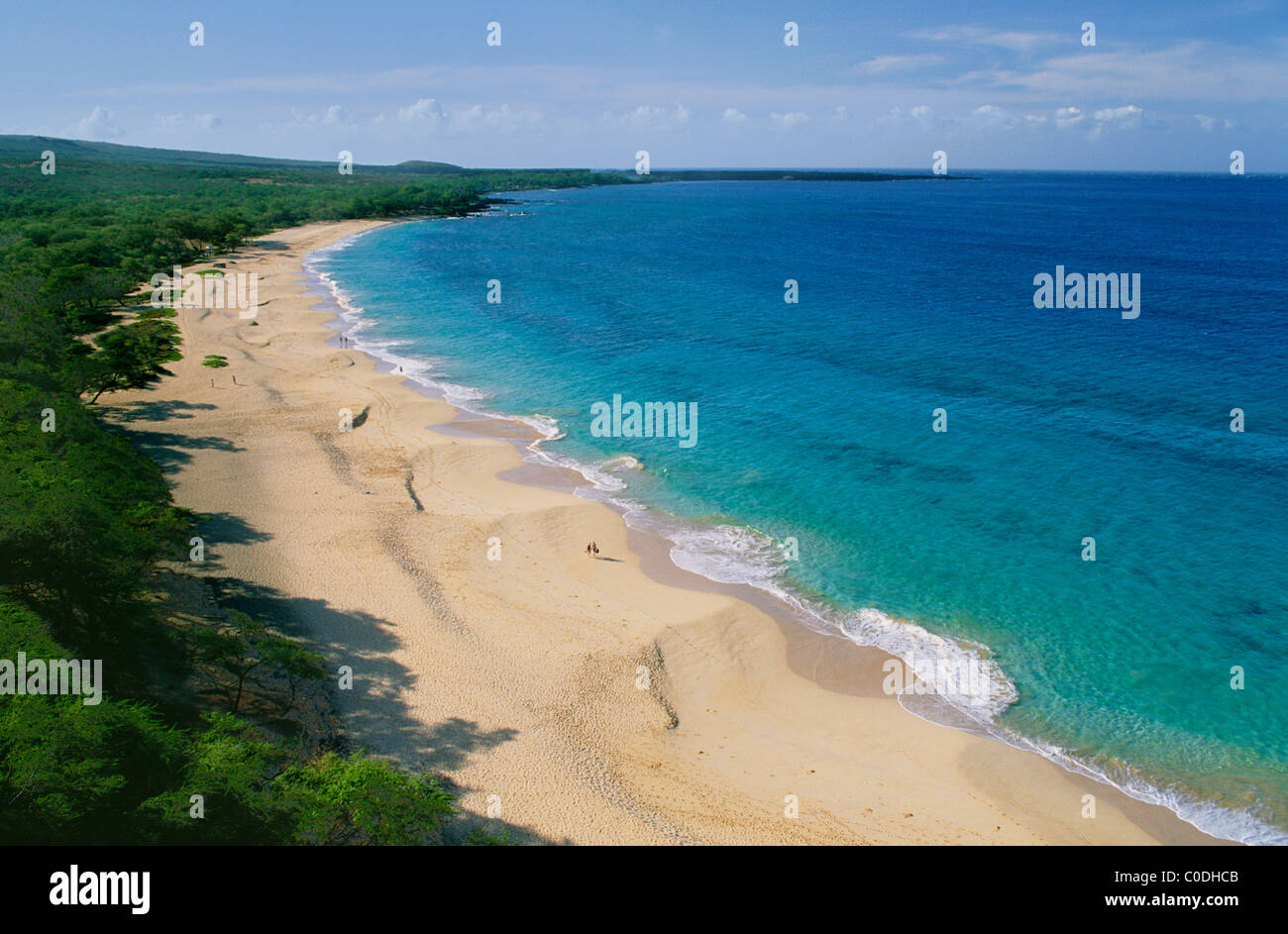 Großer Strand, Makena Beach State Park, Maui, Hawaii. Stockfoto