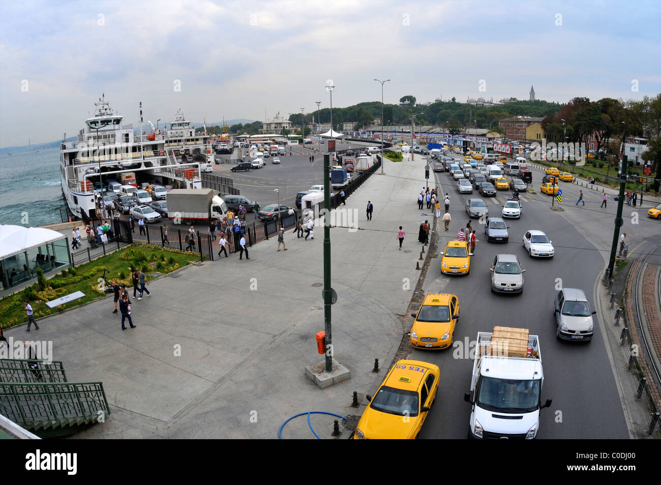 Verkehrsreichen Istanbul Rush-Hour Stockfoto