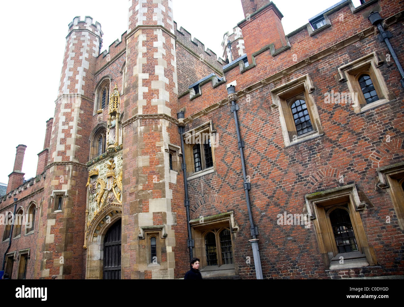Tor der St. Johns College in Cambridge Stockfoto