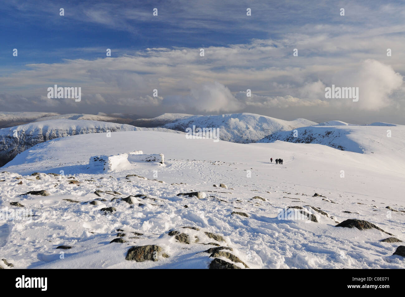 Lakelandpoeten Gipfel im Winter im englischen Lake District Stockfoto