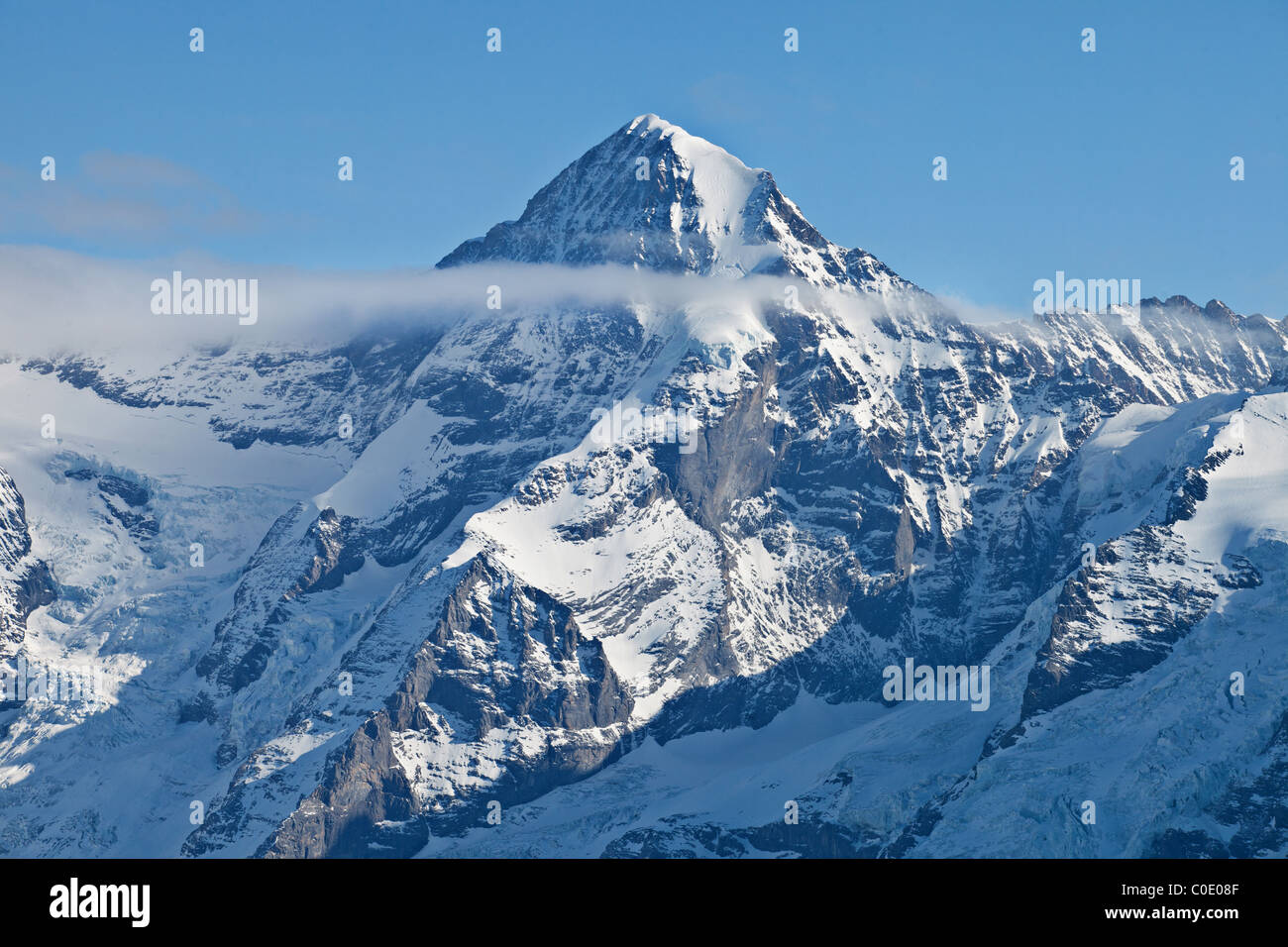 Mt Jungfrau Joch, Berner Oberland, Schweizer Alpen, Schweiz Stockfoto