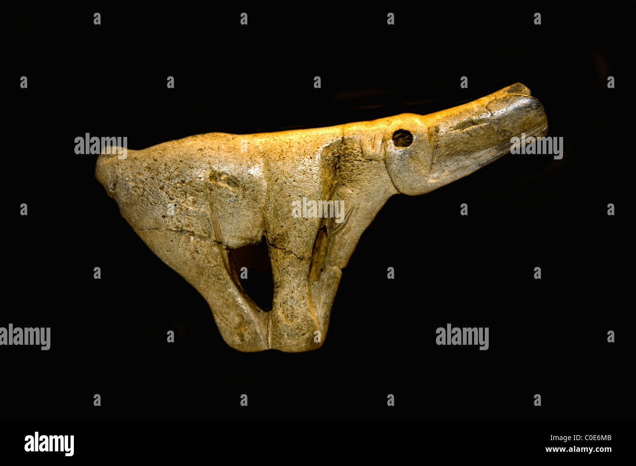 Zeit-Speer-Werfer Steinwerkzeuge 11000 v. Chr. Montastruc Penne Tarn Frankreich Ice Age Alter Frankreich Französisch Stockfoto