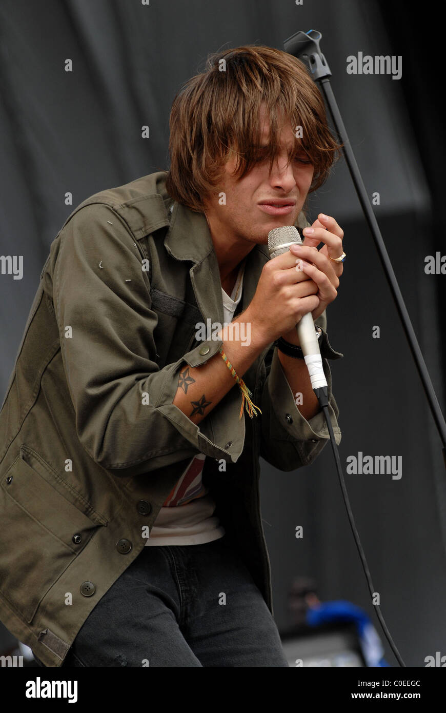 Paolo Nutini V Festival 2007 - Tag eins Hylands Park, Chelmsford, Essex - 18.08.07 Stockfoto