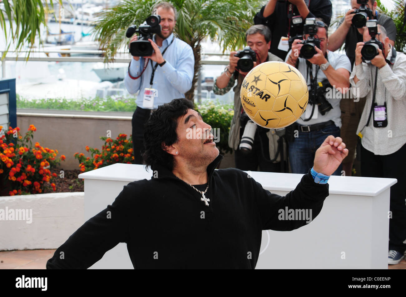 Diego Maradona 2008 Cannes Filmfestival - Tag 7 "Maradona von Kusturica" - Fototermin Cannes, Frankreich - 20.05.08 Zibi / Stockfoto