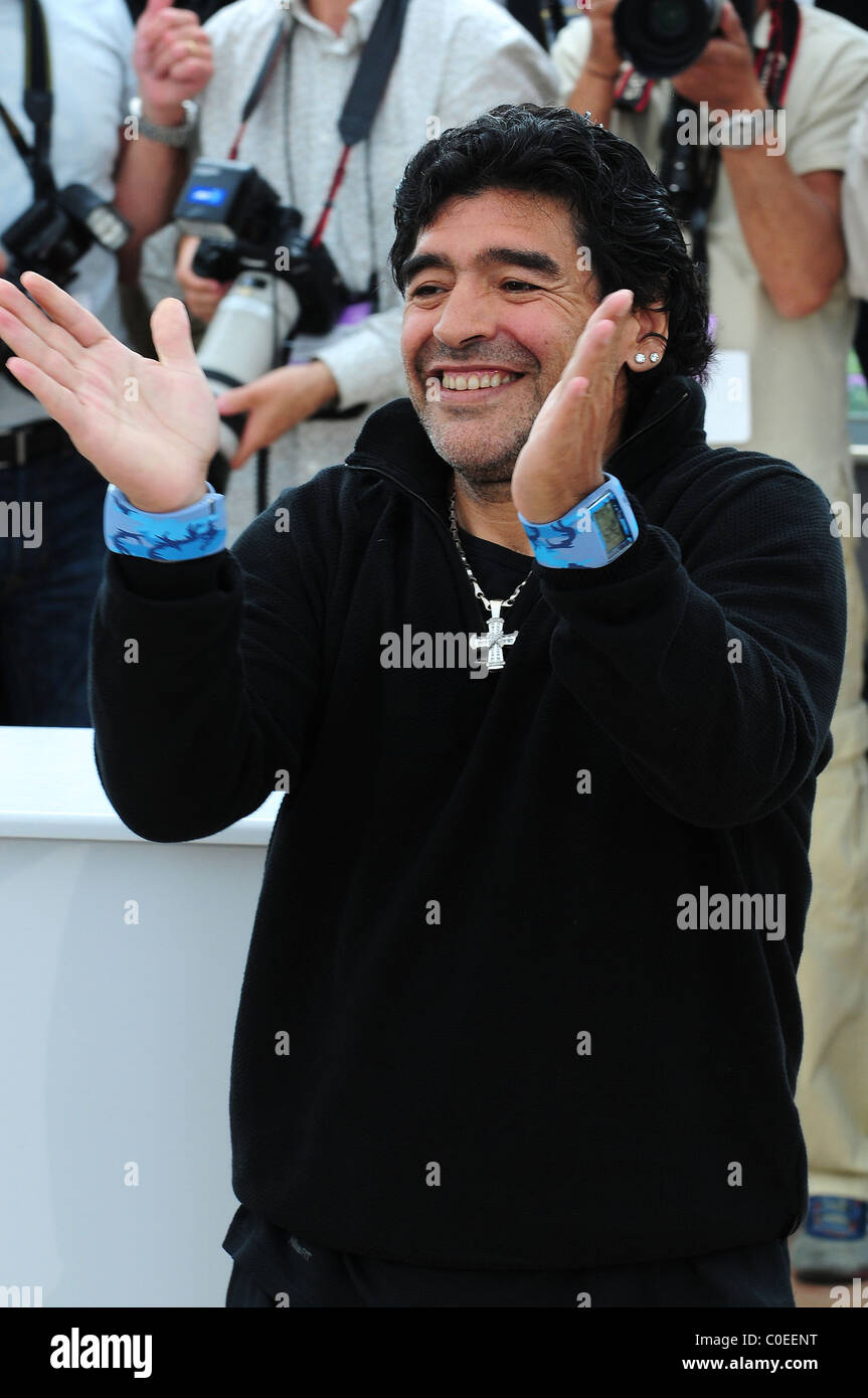 Diego Maradona 2008 Cannes Filmfestival - Tag 7 "Maradona von Kusturica" - Fototermin Cannes, Frankreich - 20.05.08 Zibi / Stockfoto