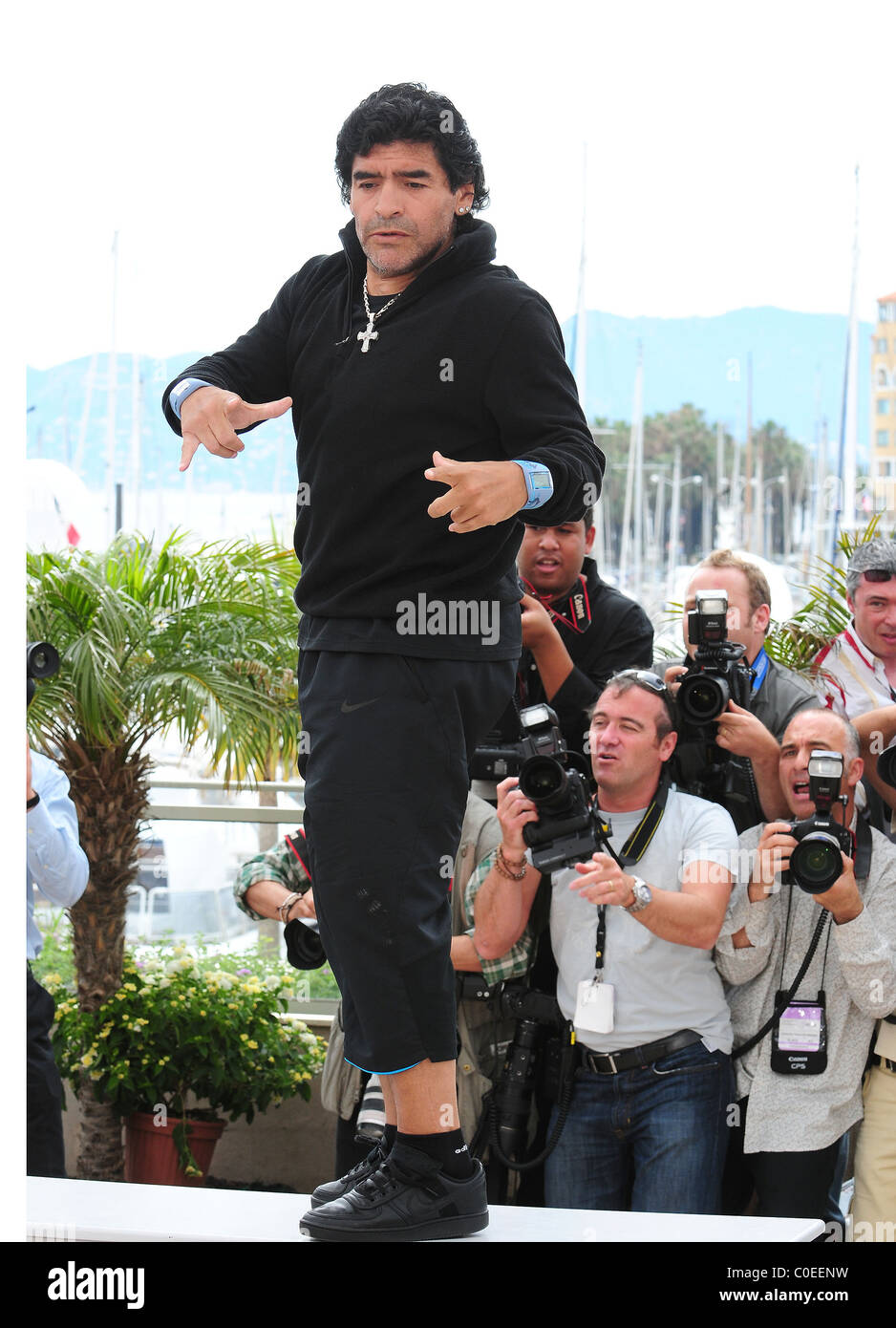 Diego Maradona 2008 Cannes Filmfestival - Tag 7 "Maradona von Kusturica" - Fototermin Cannes, Frankreich - 20.05.08 Zibi / Stockfoto